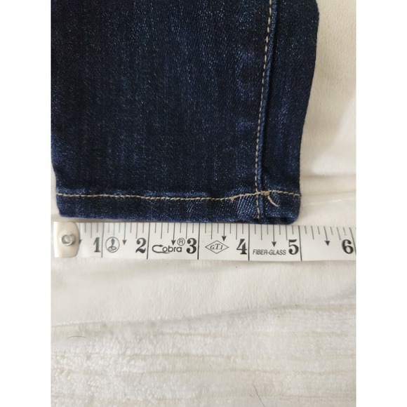 Kan Kan curvy birdie high rise skinny jeans dark wash sz 29 button fly stretch - Picture 7 of 9